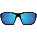 Leo Premium Polarised Wrap Around Sunglasses - Black Blue